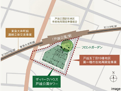 戸越公園駅周辺エリア概念図｜ザ・パークハウス戸越公園タワー